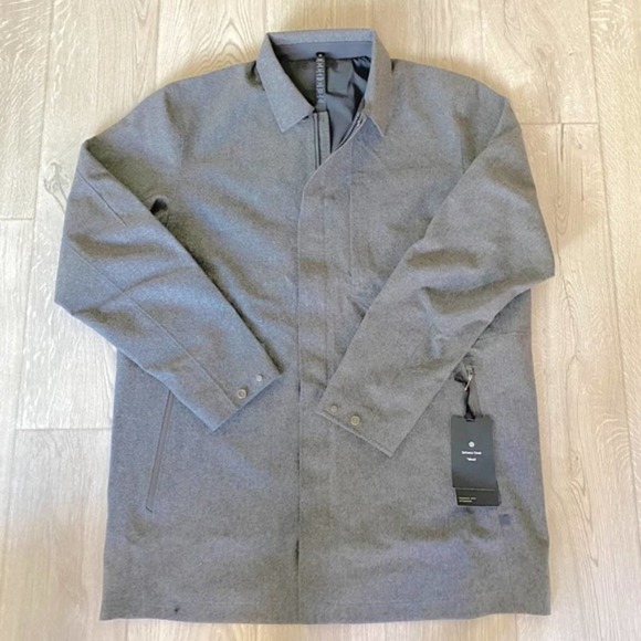 lululemon athletica Other - Lululemon Men’s Wool Waterproof Driver Coat Jacket Gray 2XL